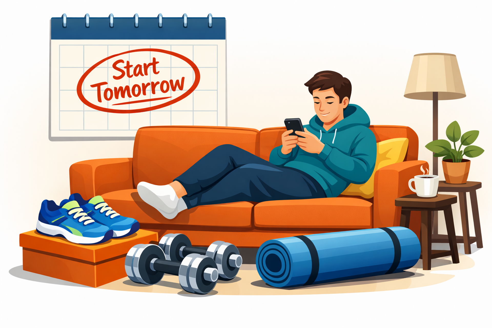 I will start exercise tomorrow